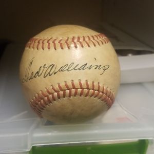 Ted Williams autographed baseball
